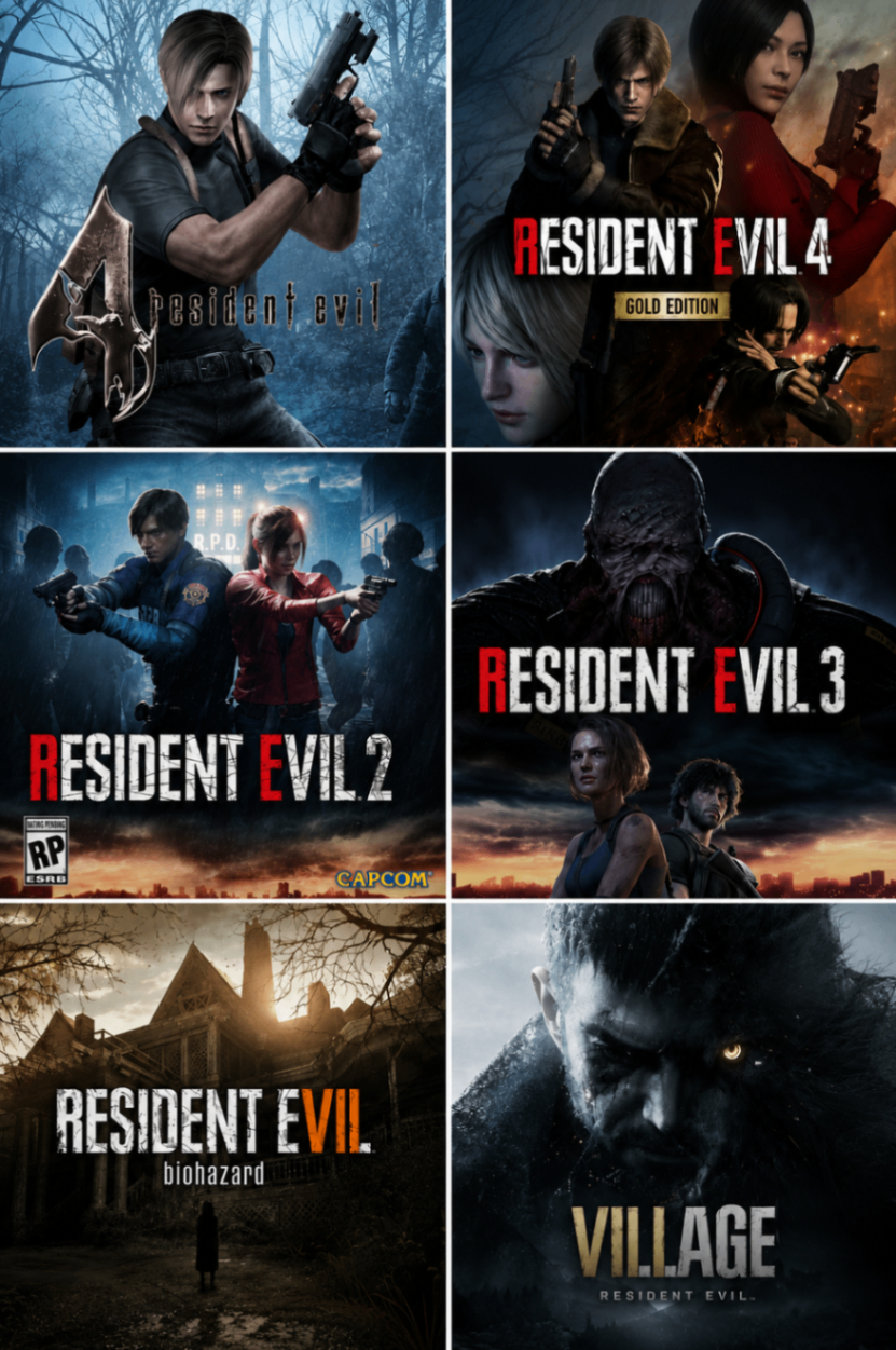 Pacote Resident Evil Steam Key GLOBAL